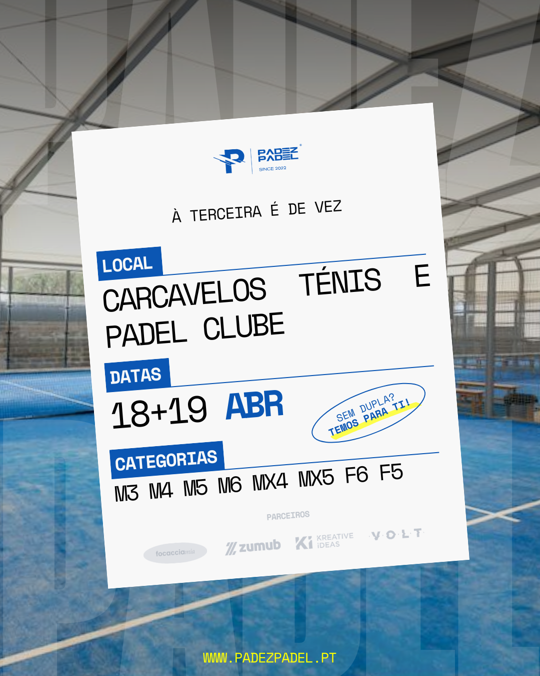 Carcavelos Ténis e Padel Clube Tournament Poster